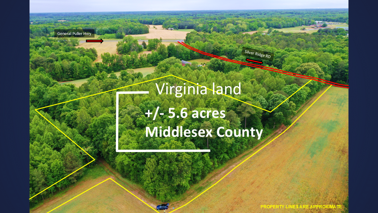 Wooded 5.26+/- acres in Middlesex County VA