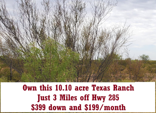 10.10 acres in Pecos County Texas